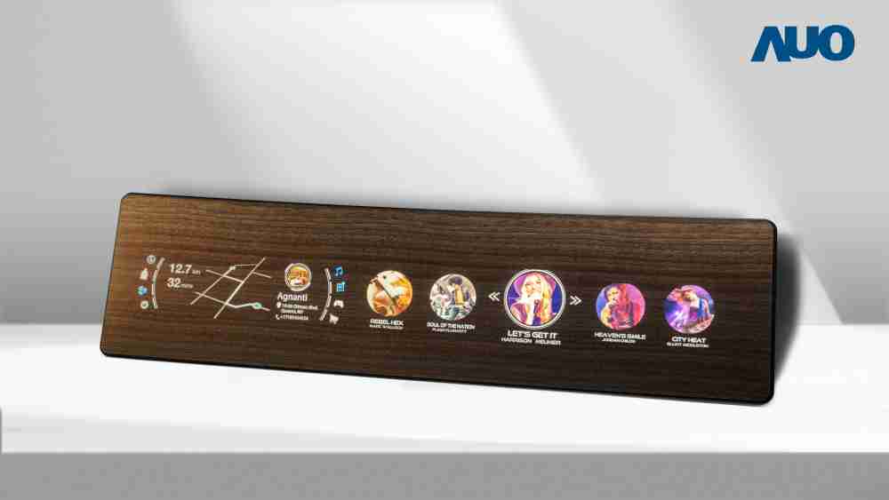 尊龙集团研发全球最高穿透度达80%的AmLED木纹显示器，，可于使用时呈现高亮度、、、、清晰可见的信息，，，，并在不使用时回归为单纯的饰板，，，，节能兼具美观